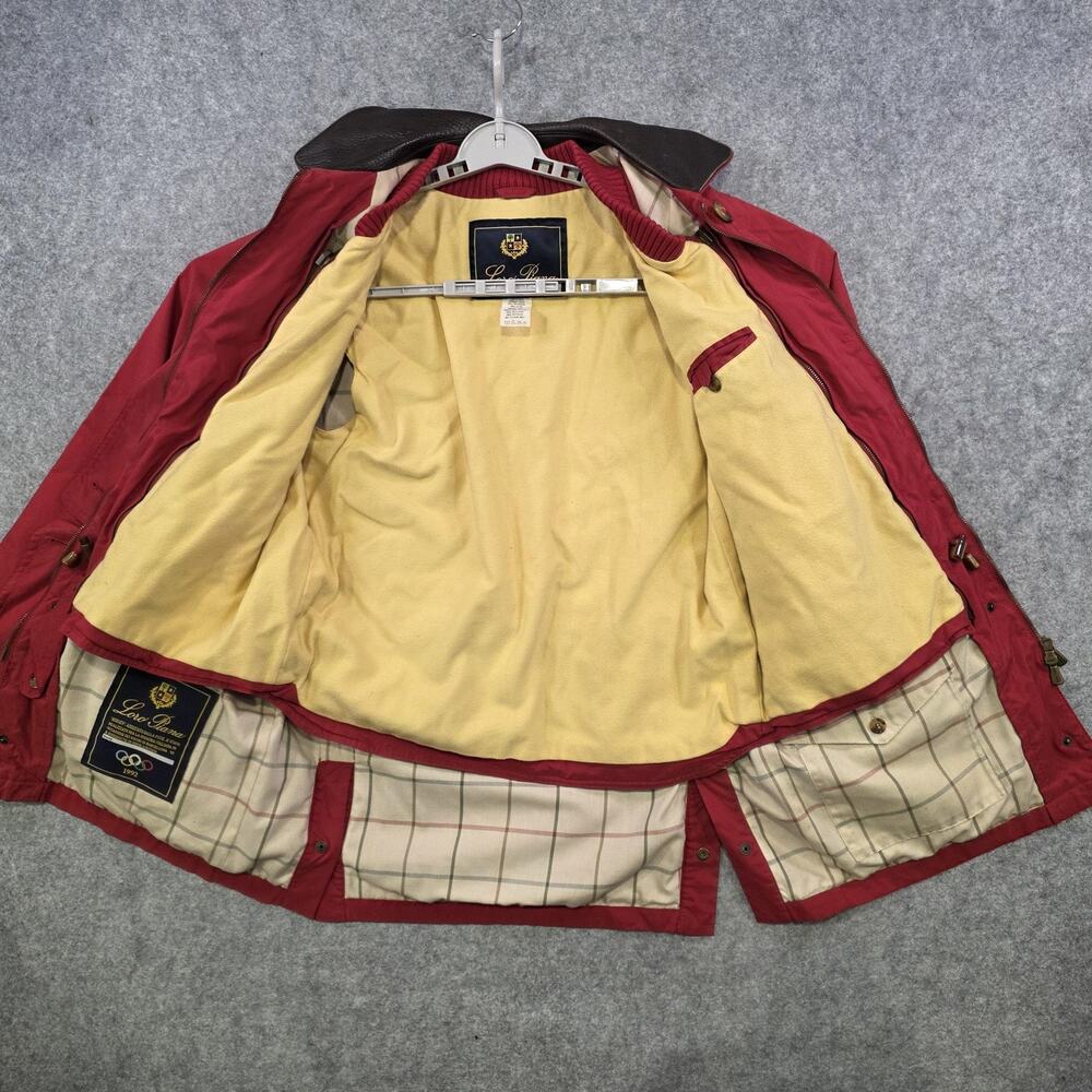 Vintage Loro Piana Horsey Jacket Mens Large Red Riding Italian Olympic 1992 Vest - Picture 11 of 16
